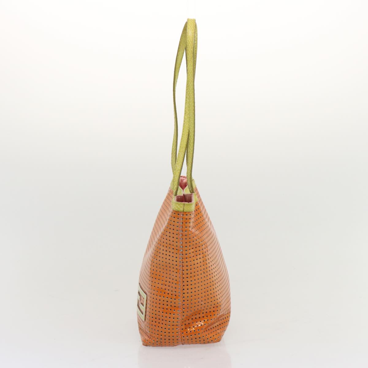Luxury FendiHand Bag Enamel Orange69455