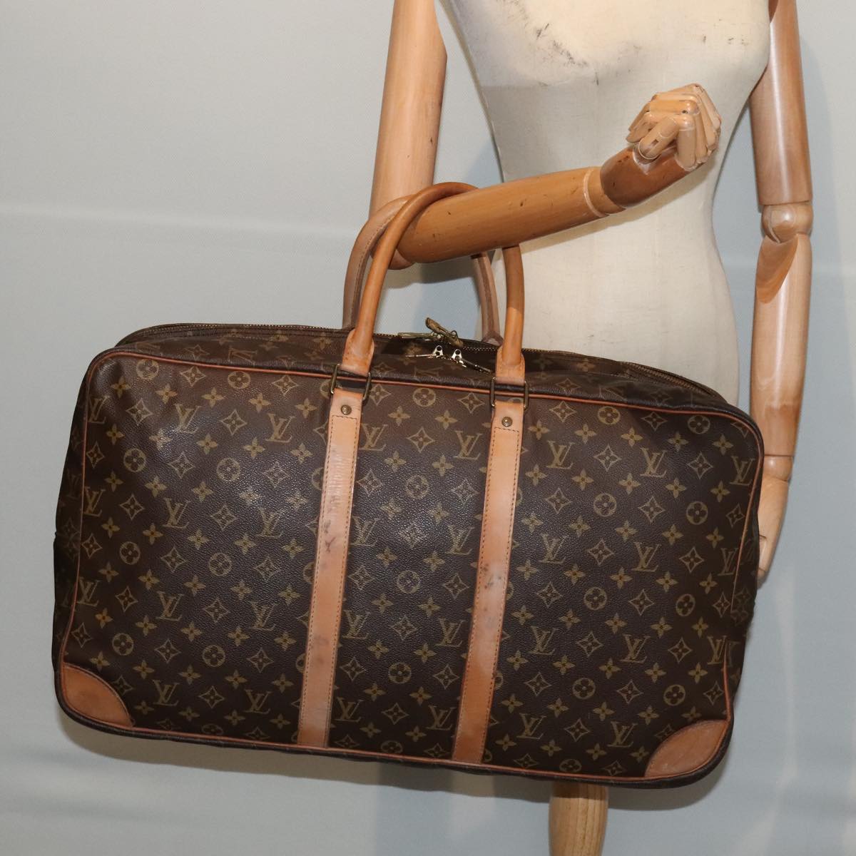LOUIS VUITTON Monogram Sirius 55 Boston Bag M41404 LV 69460