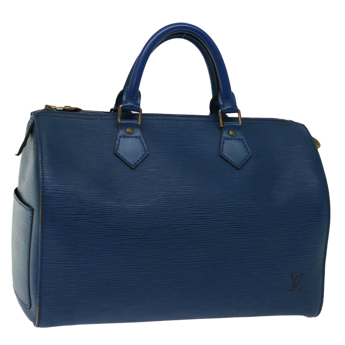 LOUIS VUITTON Epi Speedy 30 Hand Bag Toledo Blue M43005 LV 69462