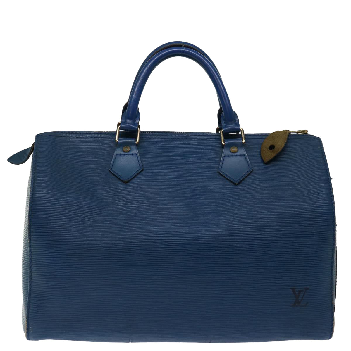 LOUIS VUITTON Epi Speedy 30 Hand Bag Toledo Blue M43005 LV 69462