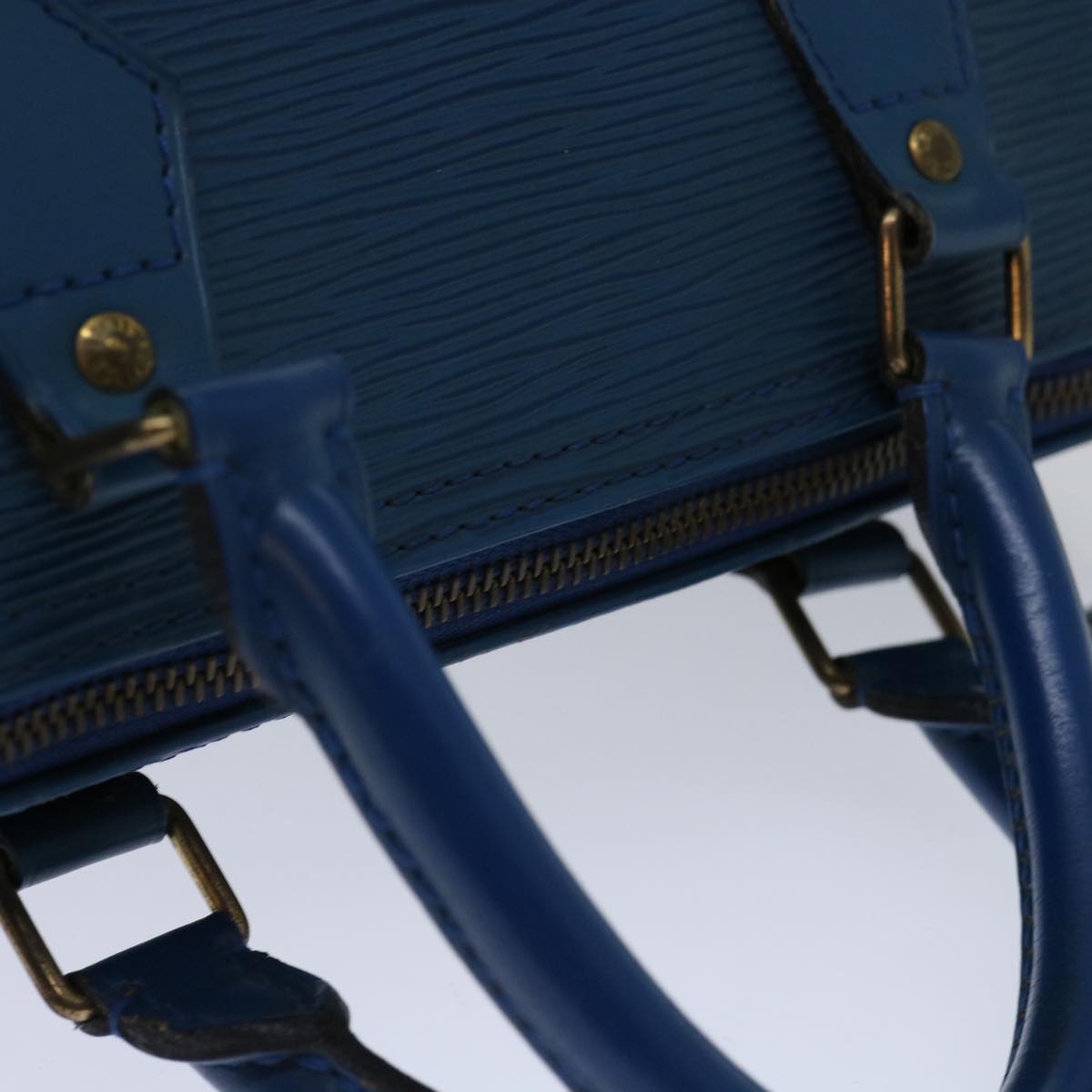 LOUIS VUITTON Epi Speedy 30 Hand Bag Toledo Blue M43005 LV 69462