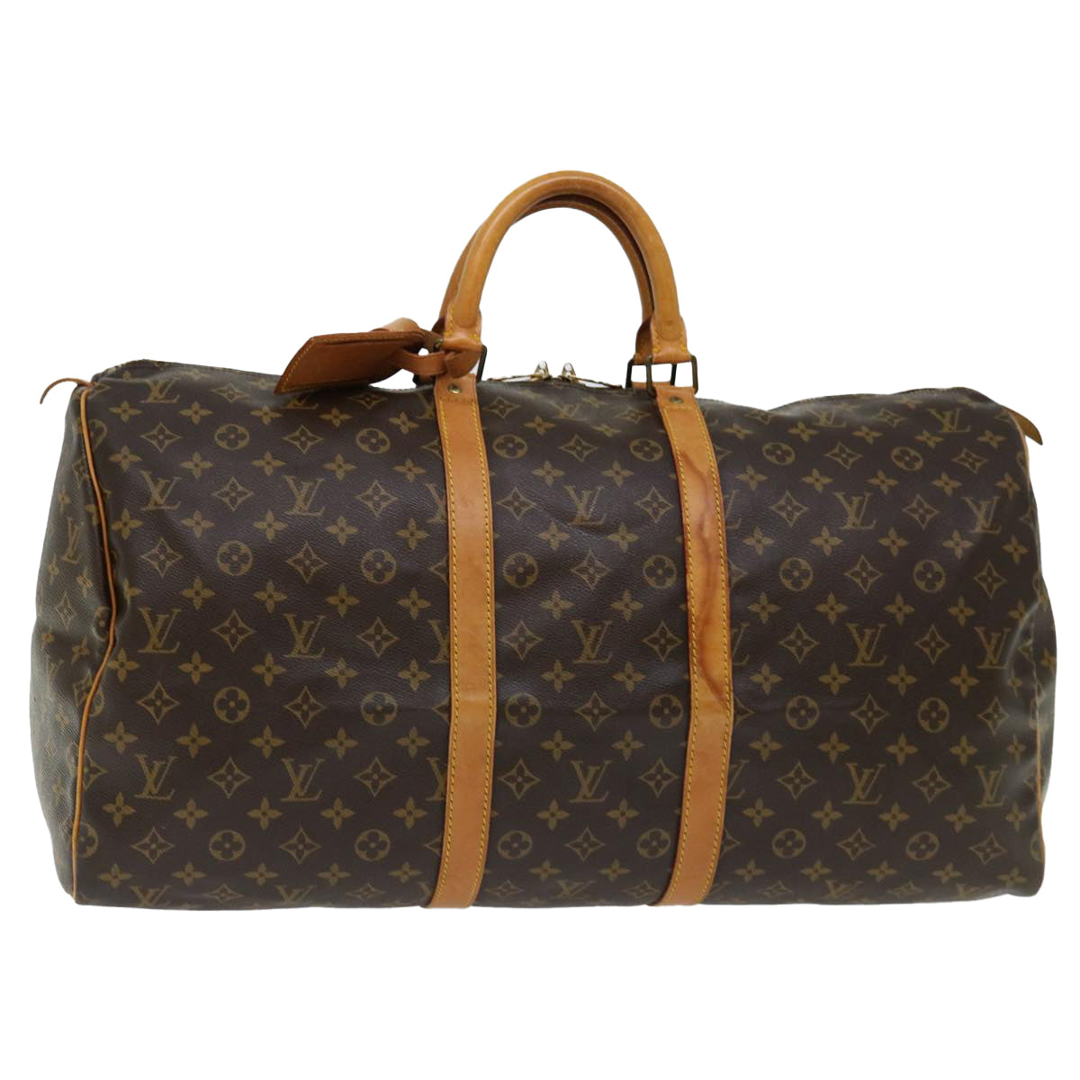 LOUIS VUITTON Monogram Keepall 55 Boston Bag M41424 LV 69491