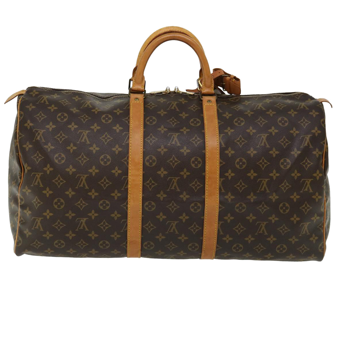 LOUIS VUITTON Monogram Keepall 55 Boston Bag M41424 LV 69491