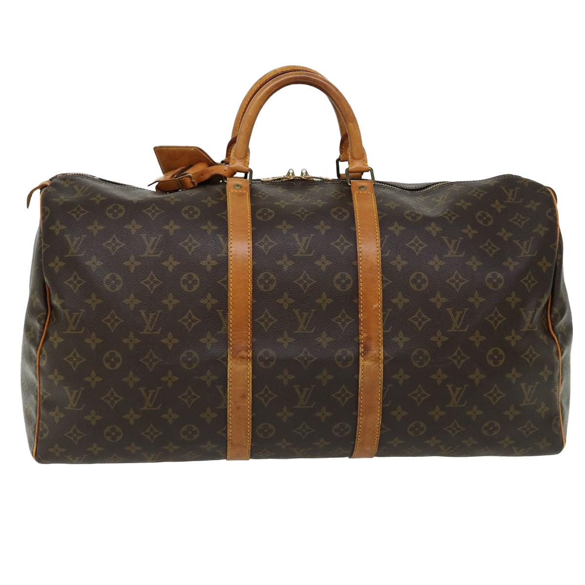 LOUIS VUITTON Monogram Keepall 55 Boston Bag M41424 LV 69492