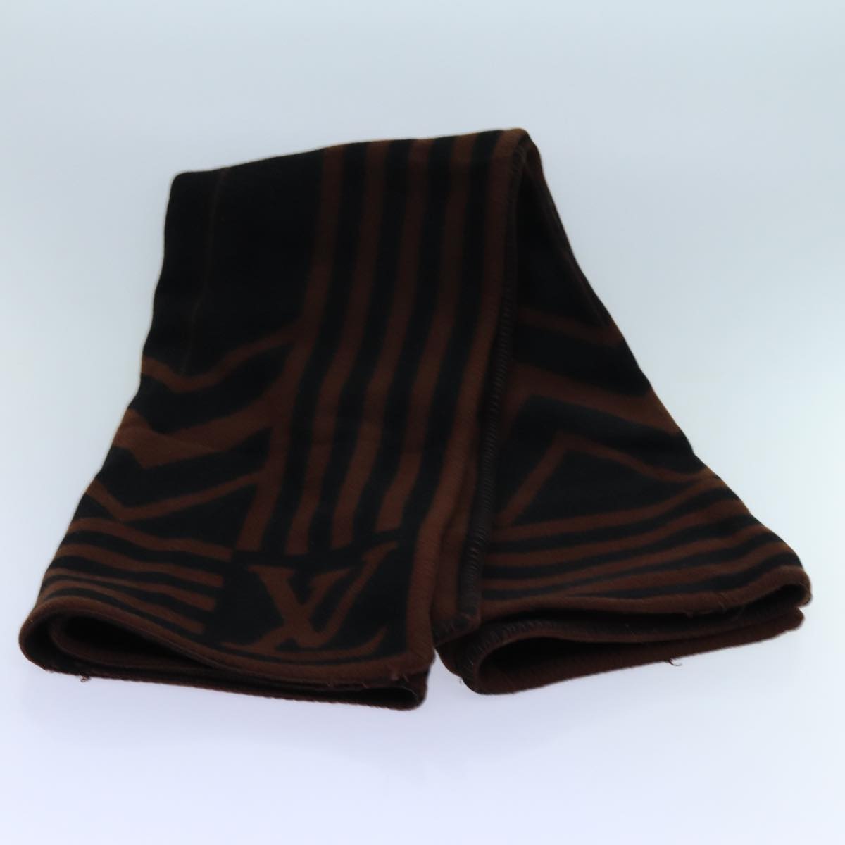 LOUIS VUITTON Pred Karakoram Blanket Wool Brown M74966 LV 69497