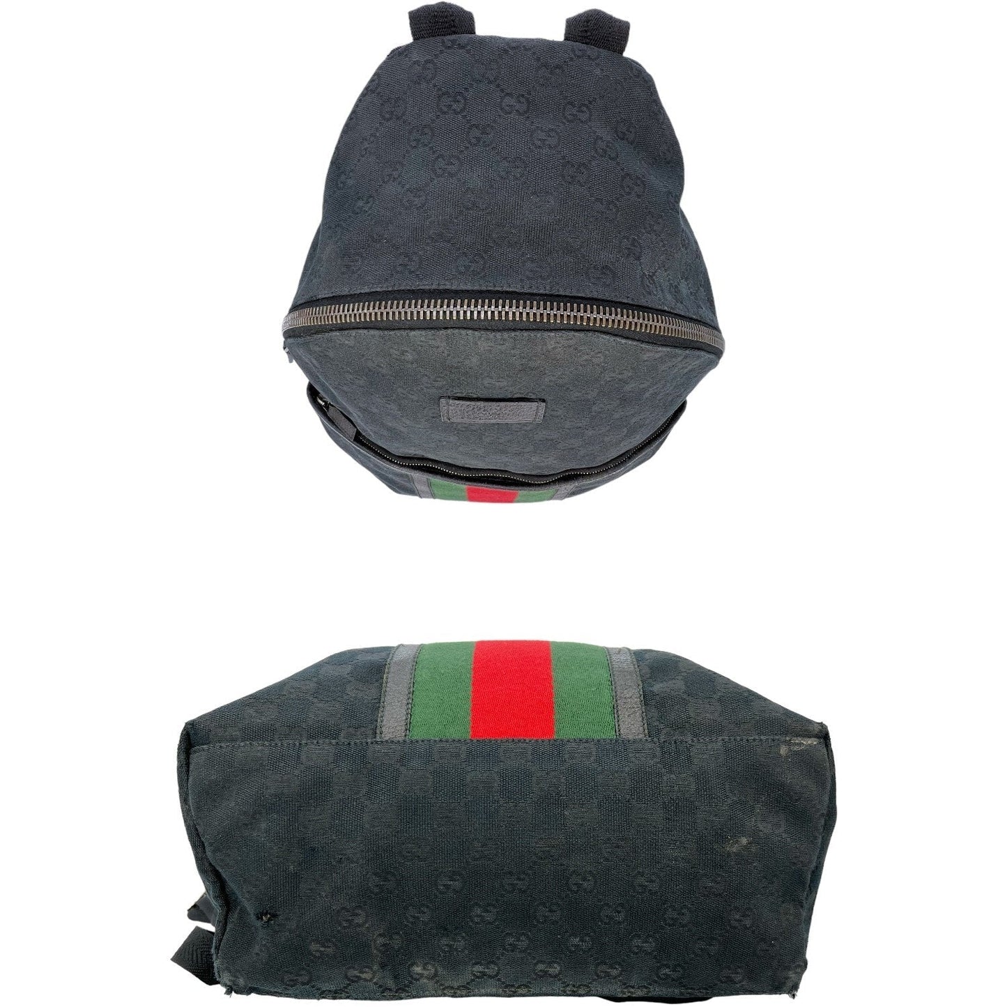 Luxury Gucci GG Monogram Web Medium Classic Backpack