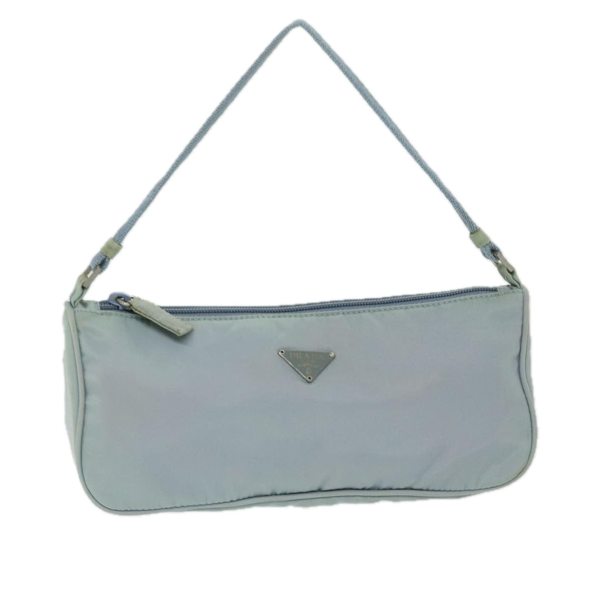 Luxury PradaAccessory Pouch Nylon Light Blue 69506