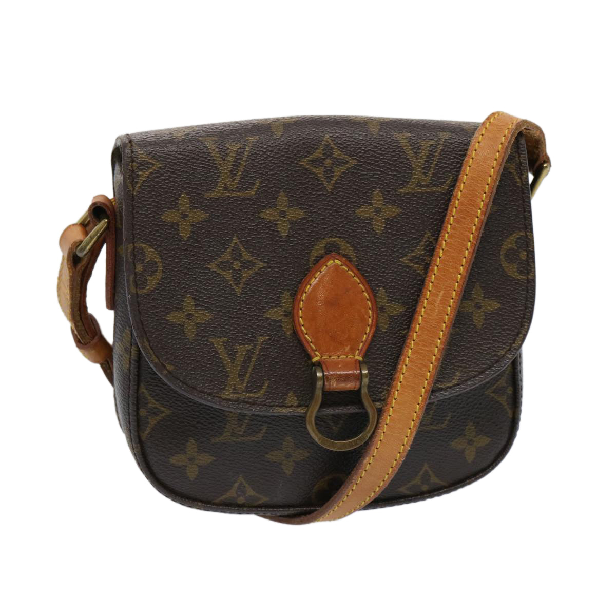 LOUIS VUITTON Monogram Saint Cloud PM Shoulder Bag M51244 LV 69514