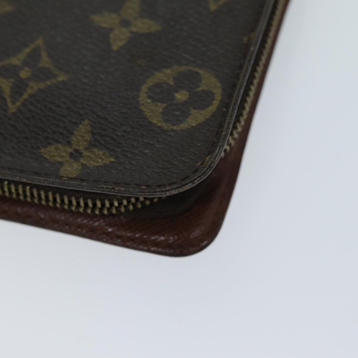 LOUIS VUITTON Monogram Porte Monnaie Zip Long Wallet M61727 LV 69544
