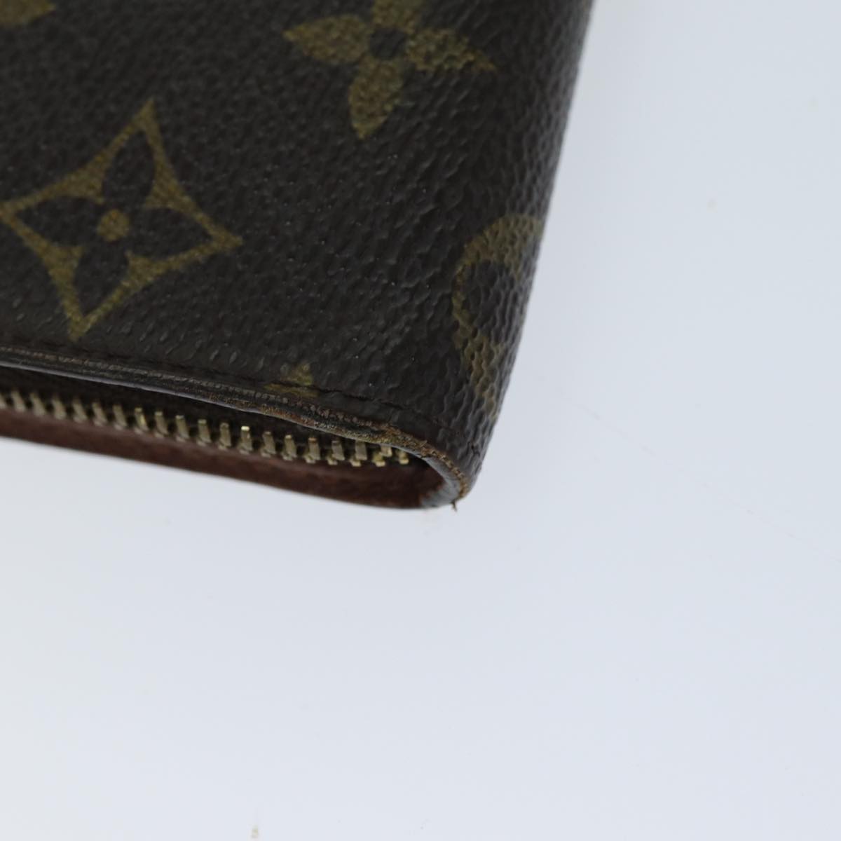 LOUIS VUITTON Monogram Porte Monnaie Zip Long Wallet M61727 LV 69544