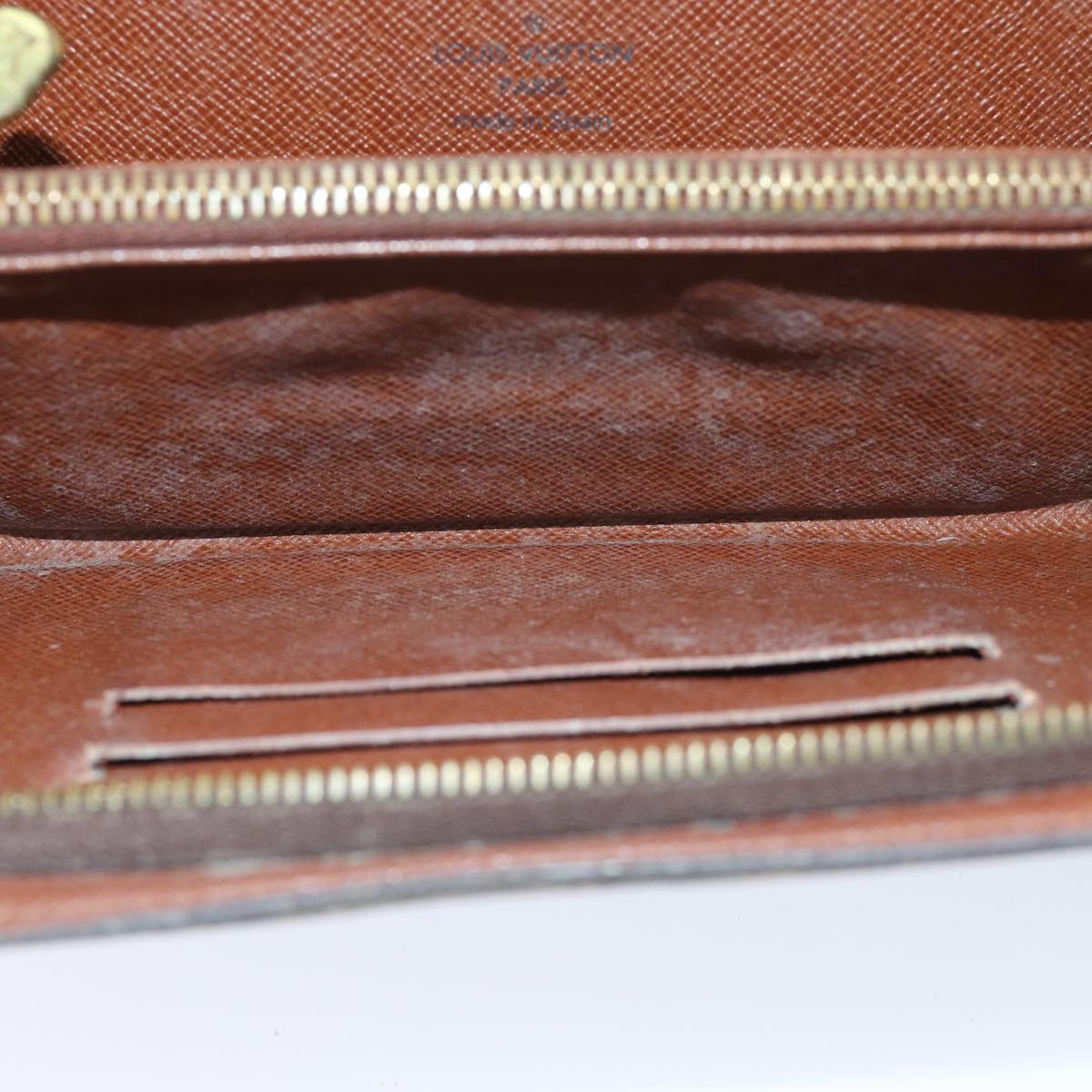 LOUIS VUITTON Monogram Porte Monnaie Zip Long Wallet M61727 LV 69544