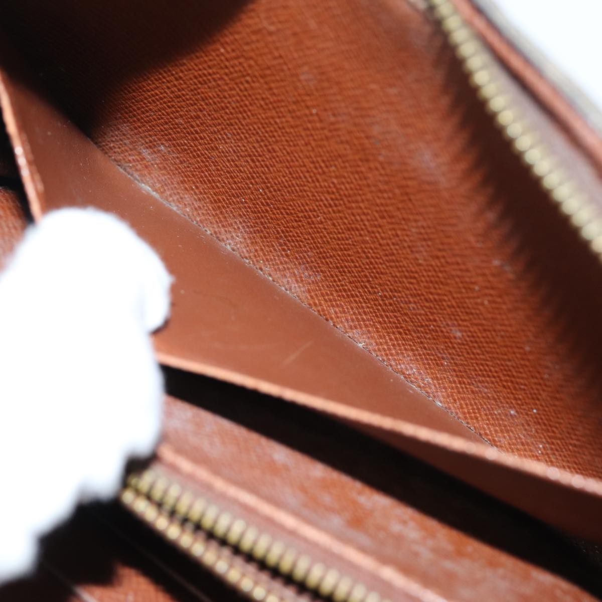 LOUIS VUITTON Monogram Porte Monnaie Zip Long Wallet M61727 LV 69544