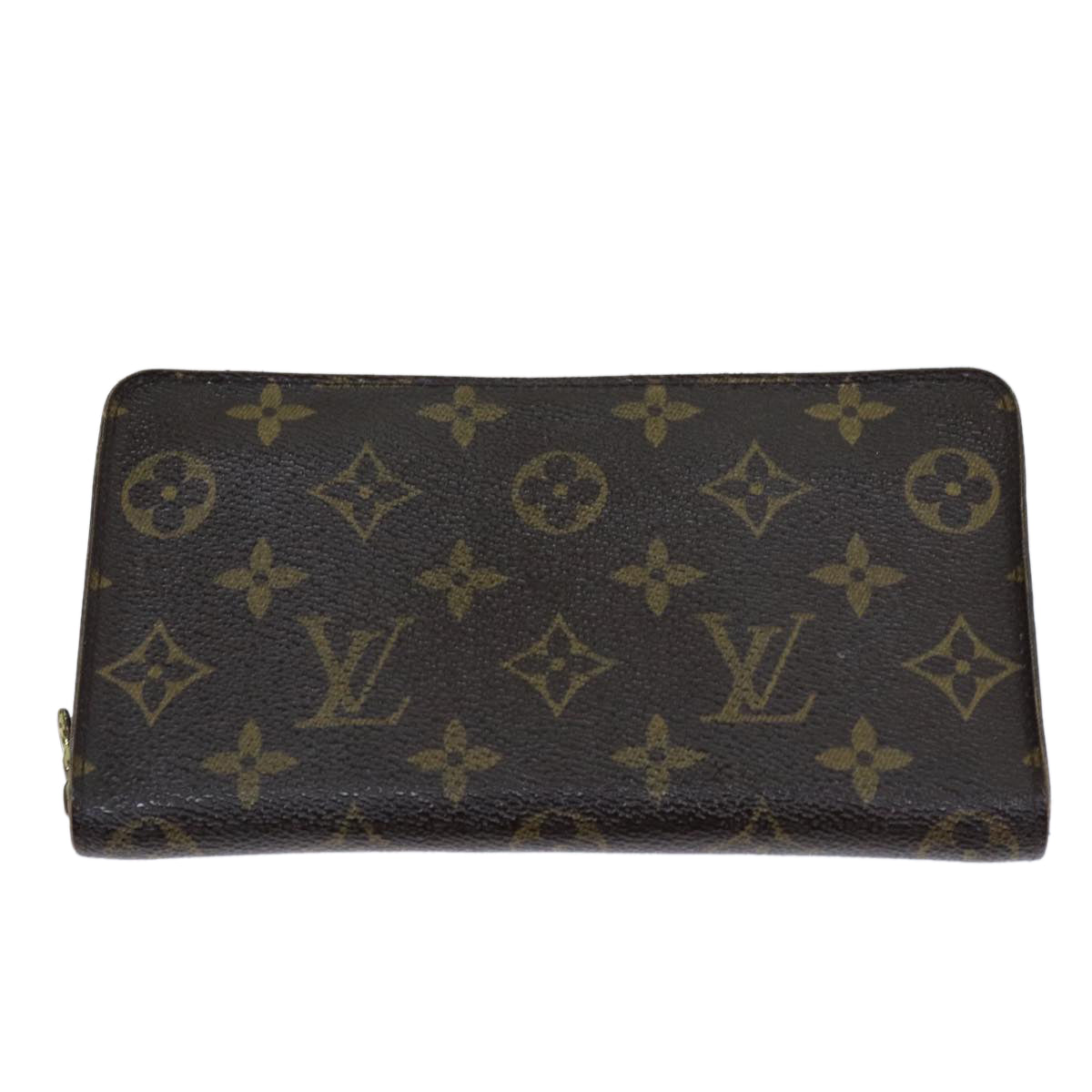 LOUIS VUITTON Monogram Porte Monnaie Zip Long Wallet M61727 LV 69544