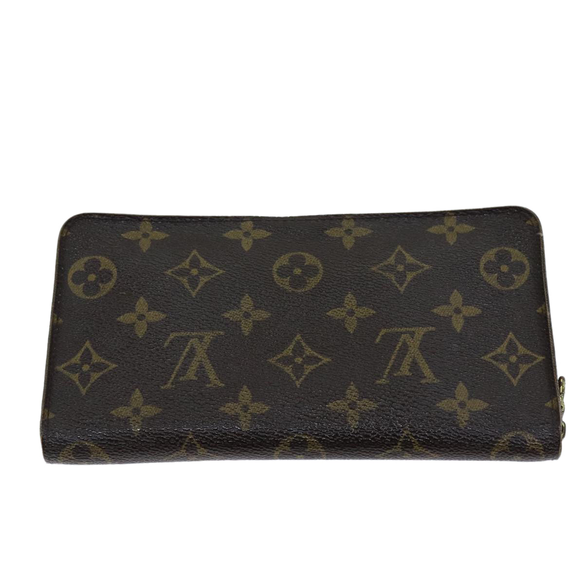 LOUIS VUITTON Monogram Porte Monnaie Zip Long Wallet M61727 LV 69544
