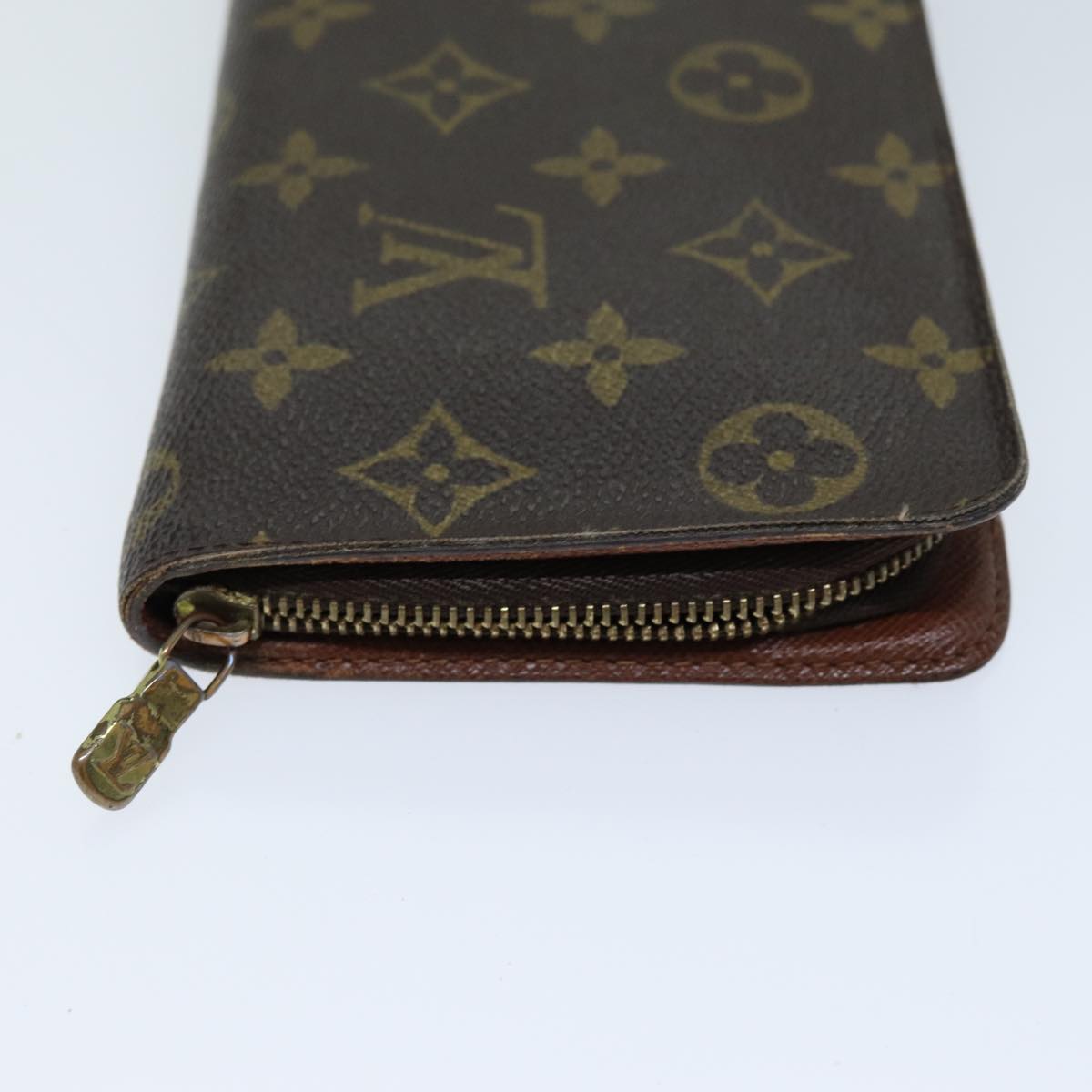 LOUIS VUITTON Monogram Porte Monnaie Zip Long Wallet M61727 LV 69544