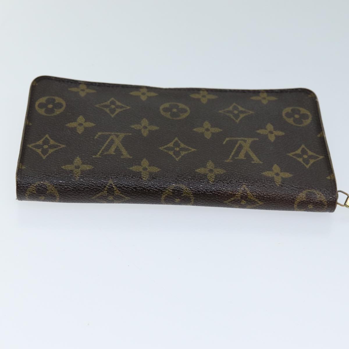 LOUIS VUITTON Monogram Porte Monnaie Zip Long Wallet M61727 LV 69544