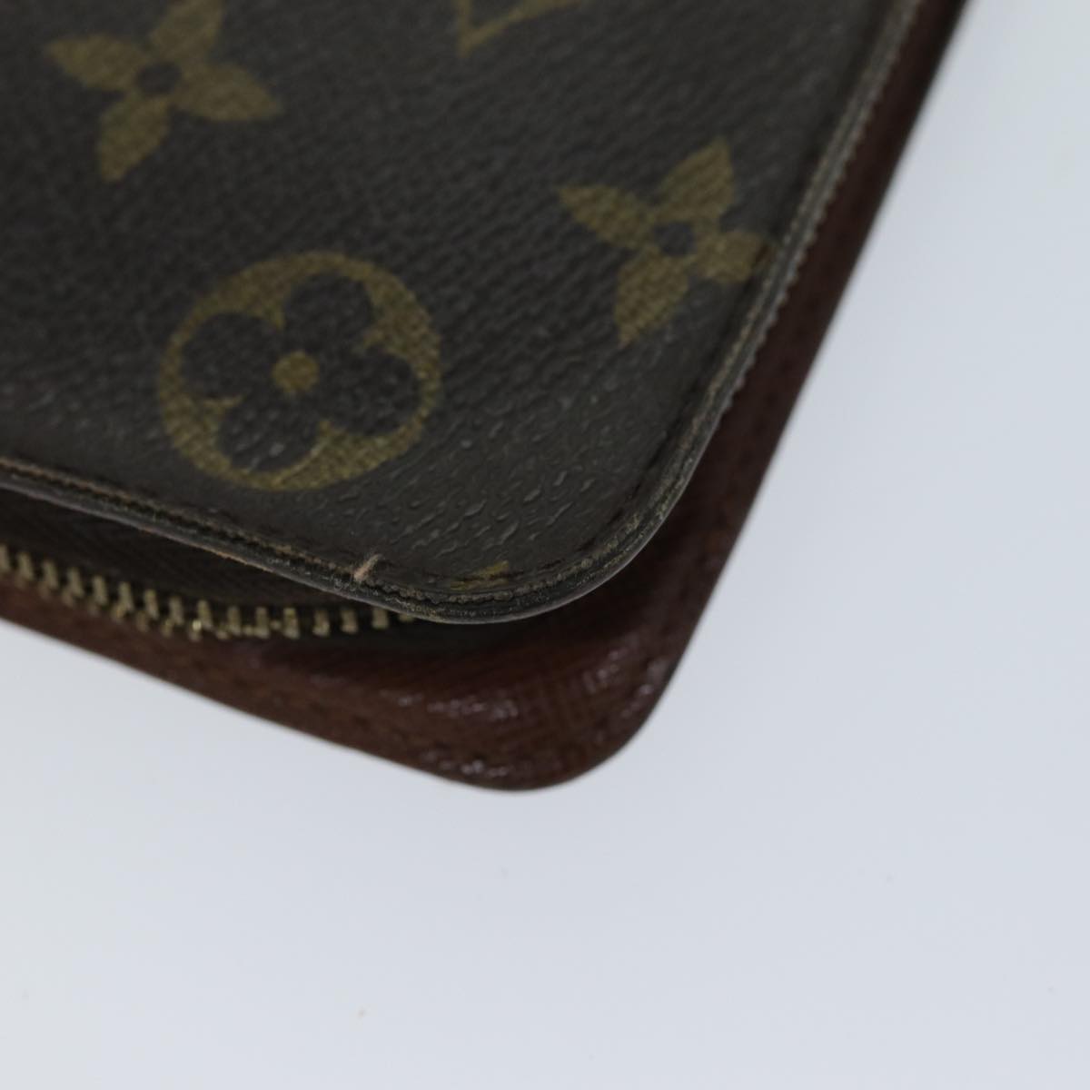 LOUIS VUITTON Monogram Porte Monnaie Zip Long Wallet M61727 LV 69544