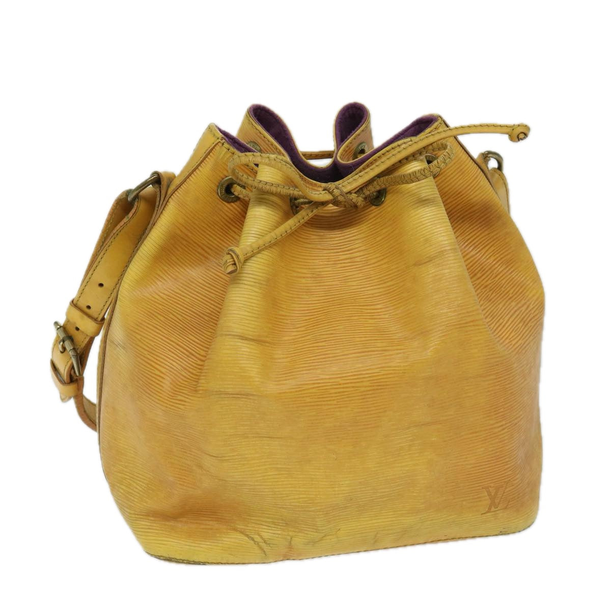 LOUIS VUITTON Epi Petit Noe Shoulder Bag Tassili Yellow M44109 LV 69603