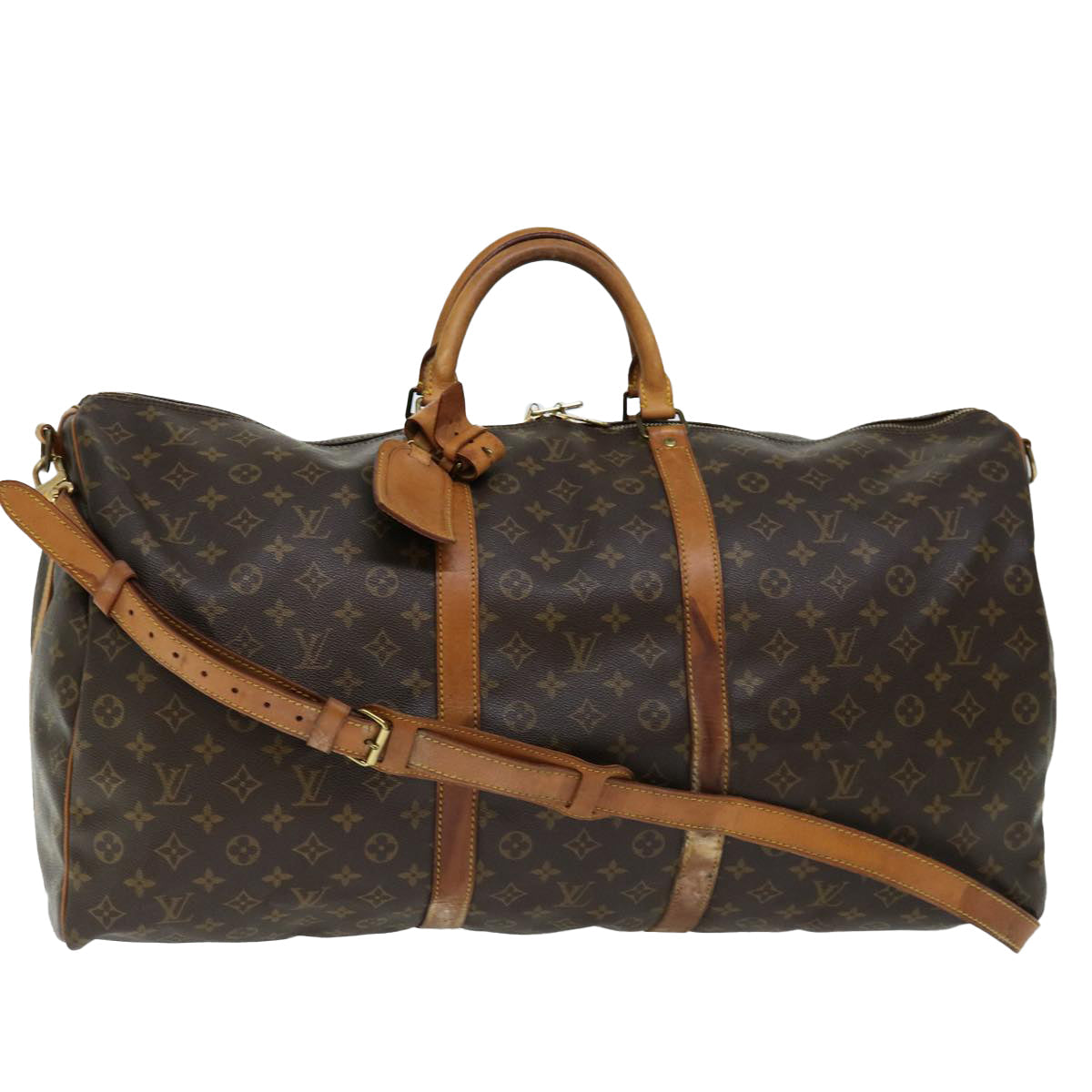 LOUIS VUITTON Monogram Keepall Bandouliere 60 Boston Bag M41412 LV 69621
