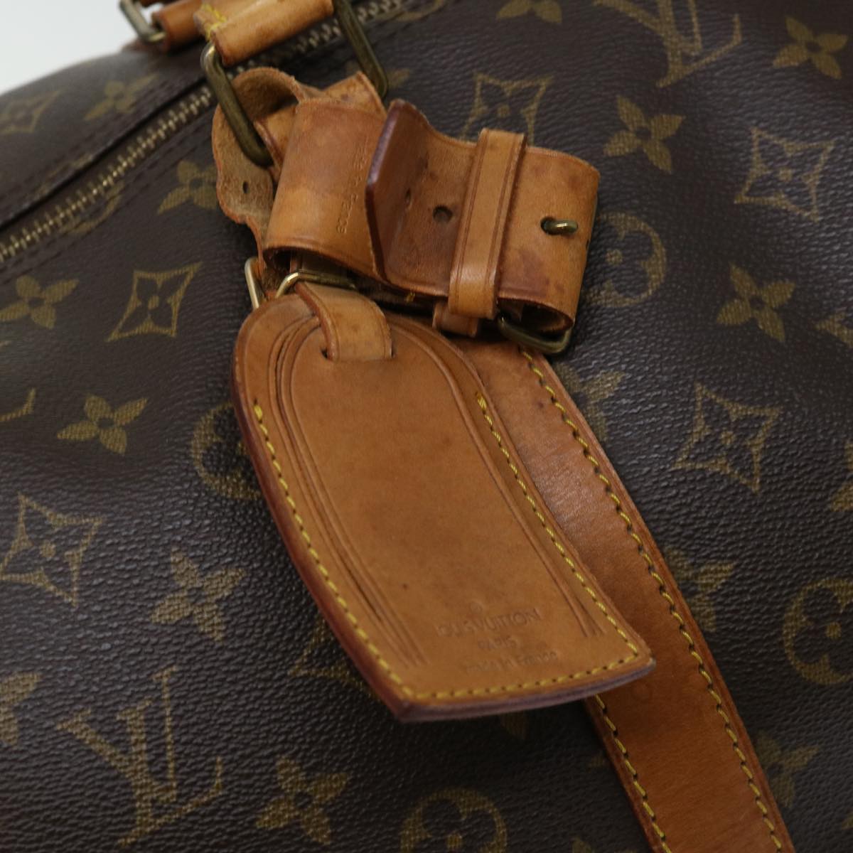 LOUIS VUITTON Monogram Keepall Bandouliere 60 Boston Bag M41412 LV 69621