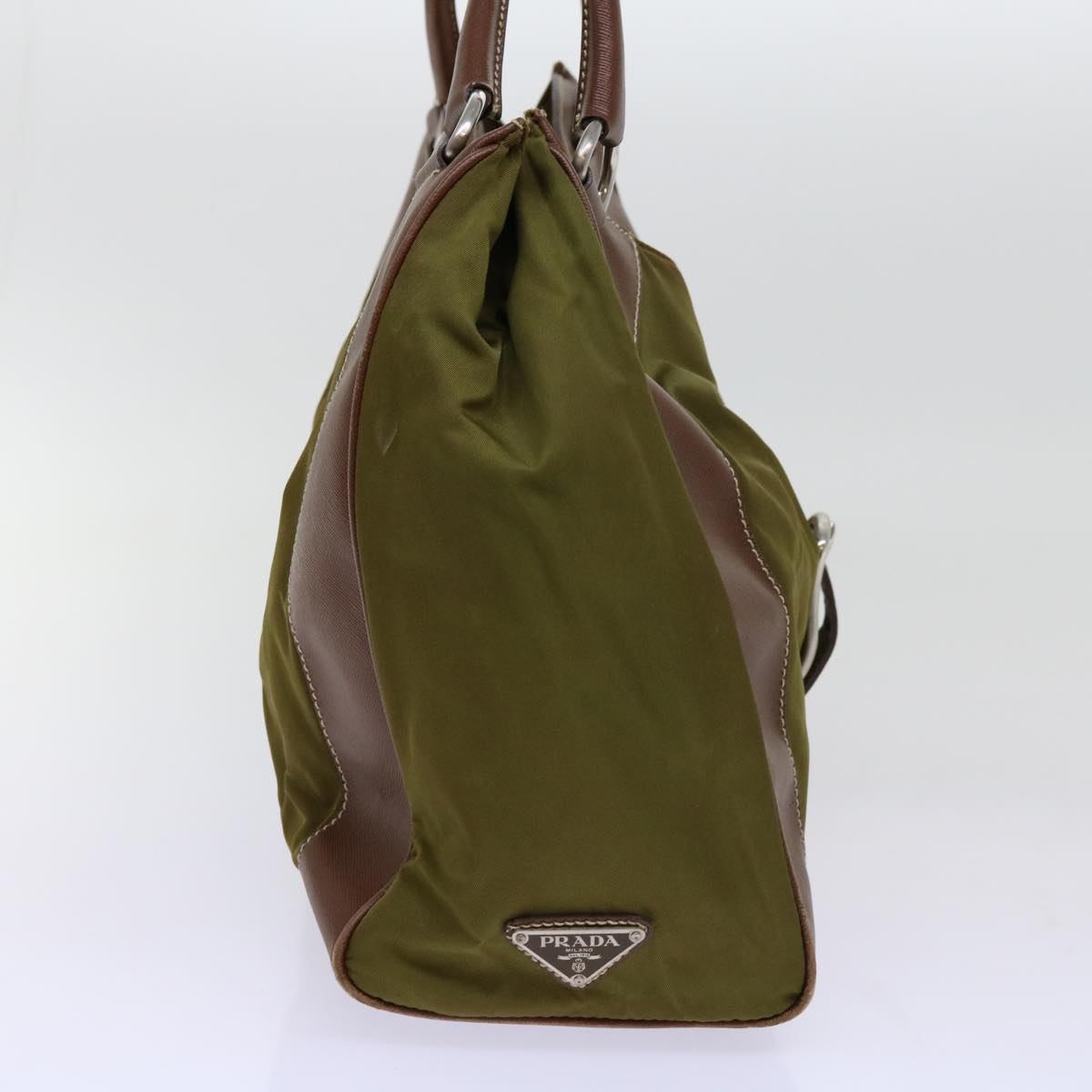 Luxury PradaTote Bag Nylon Khaki 69650