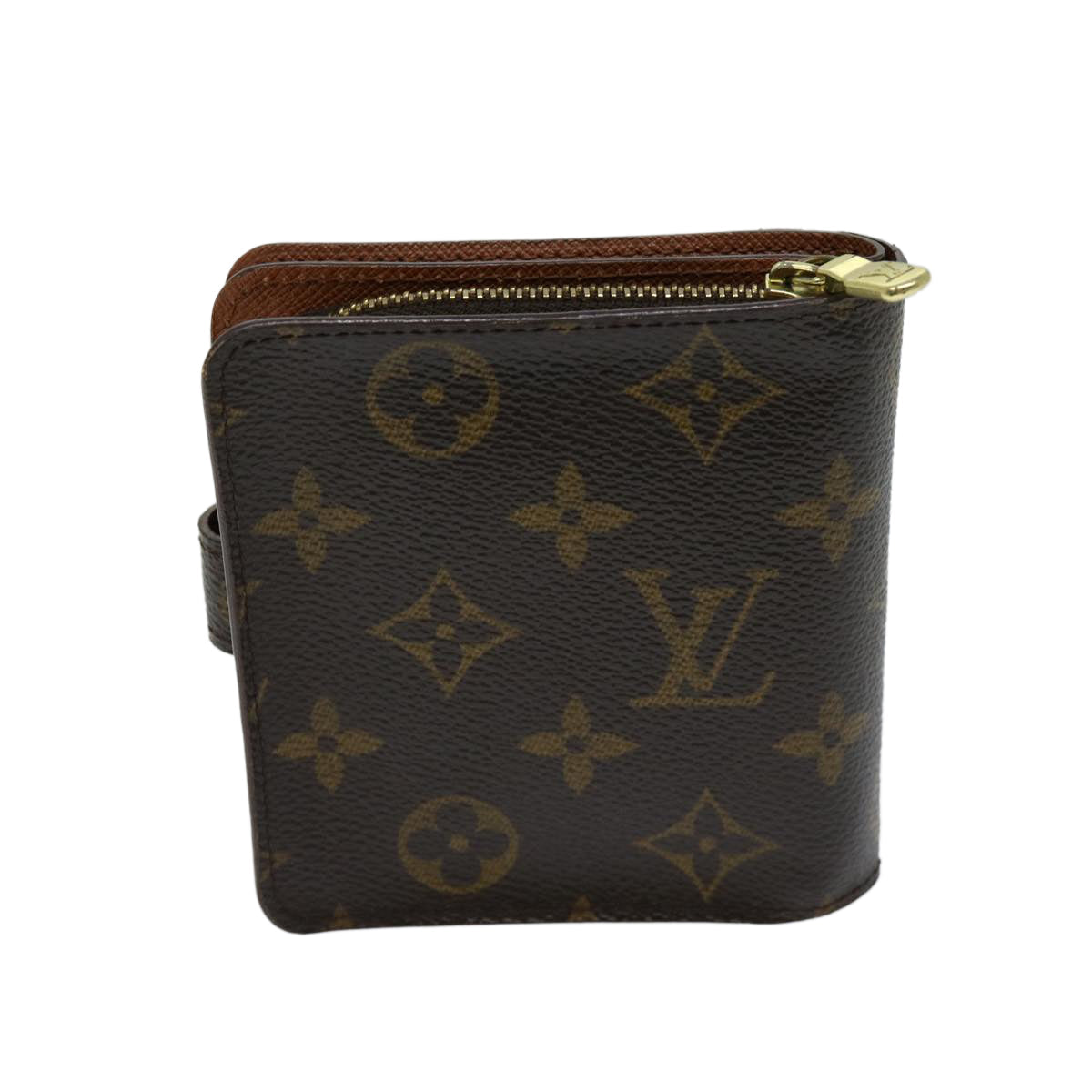 LOUIS VUITTON Monogram Compact Zip Wallet M61667 LV 69680