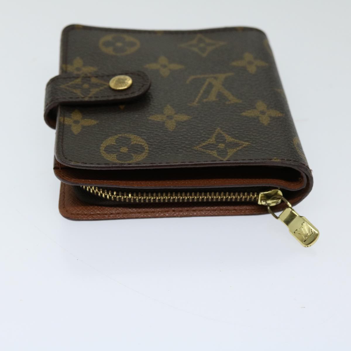 LOUIS VUITTON Monogram Compact Zip Wallet M61667 LV 69680