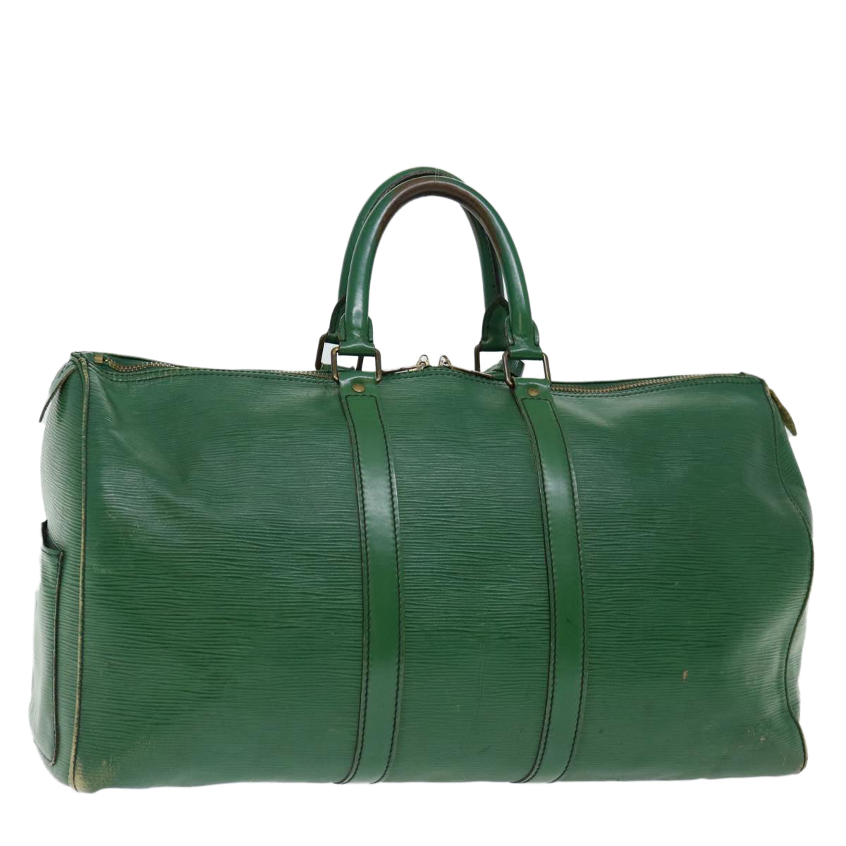 LOUIS VUITTON Epi Keepall 45 Boston Bag Green M42974 LV 69705