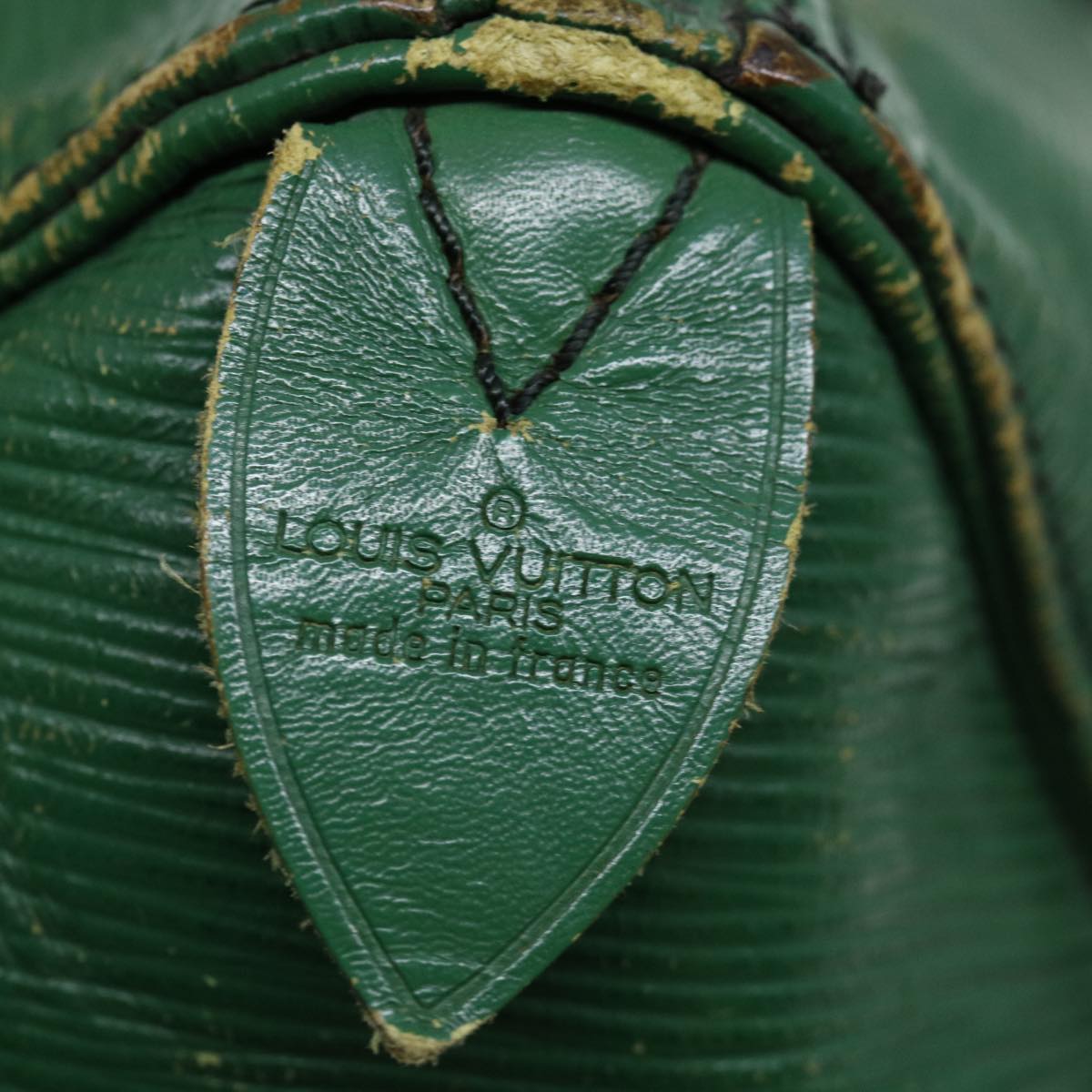 LOUIS VUITTON Epi Keepall 45 Boston Bag Green M42974 LV 69705