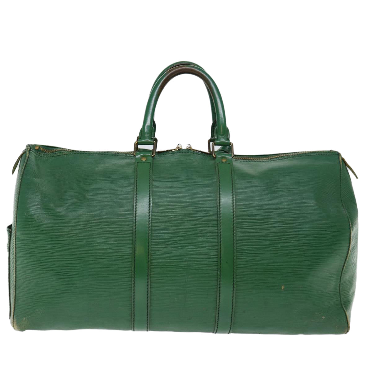 LOUIS VUITTON Epi Keepall 45 Boston Bag Green M42974 LV 69705