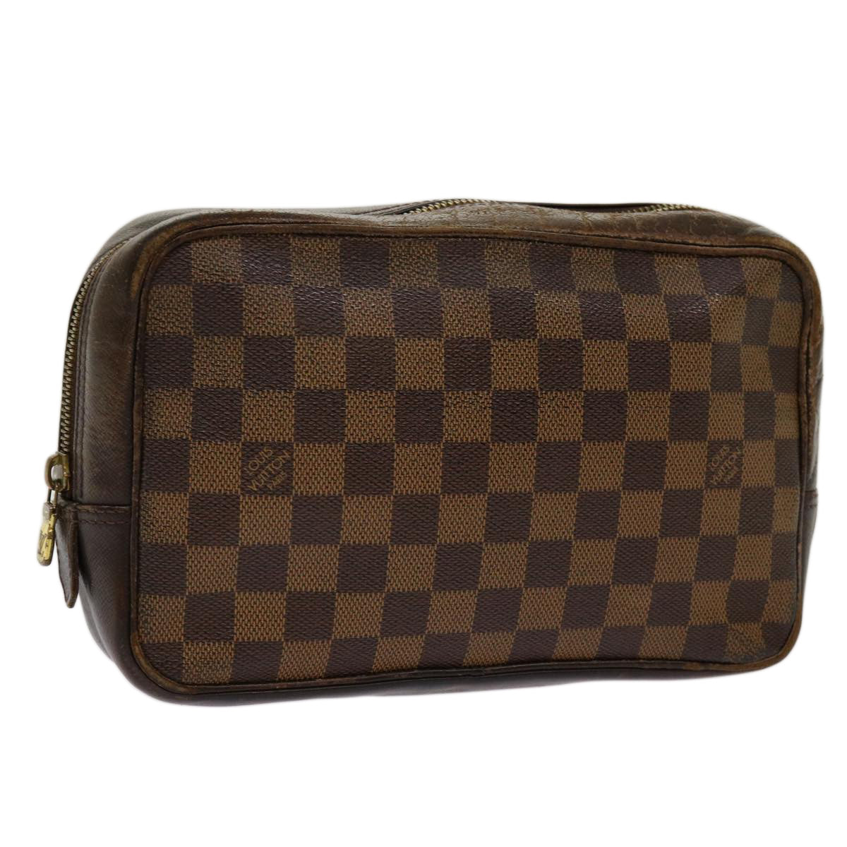 LOUIS VUITTON Damier Ebene Trousse Toilette Clutch Bag N47623 LV 69710