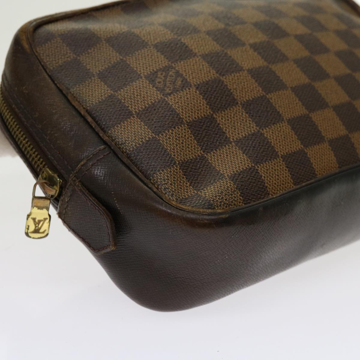 LOUIS VUITTON Damier Ebene Trousse Toilette Clutch Bag N47623 LV 69710