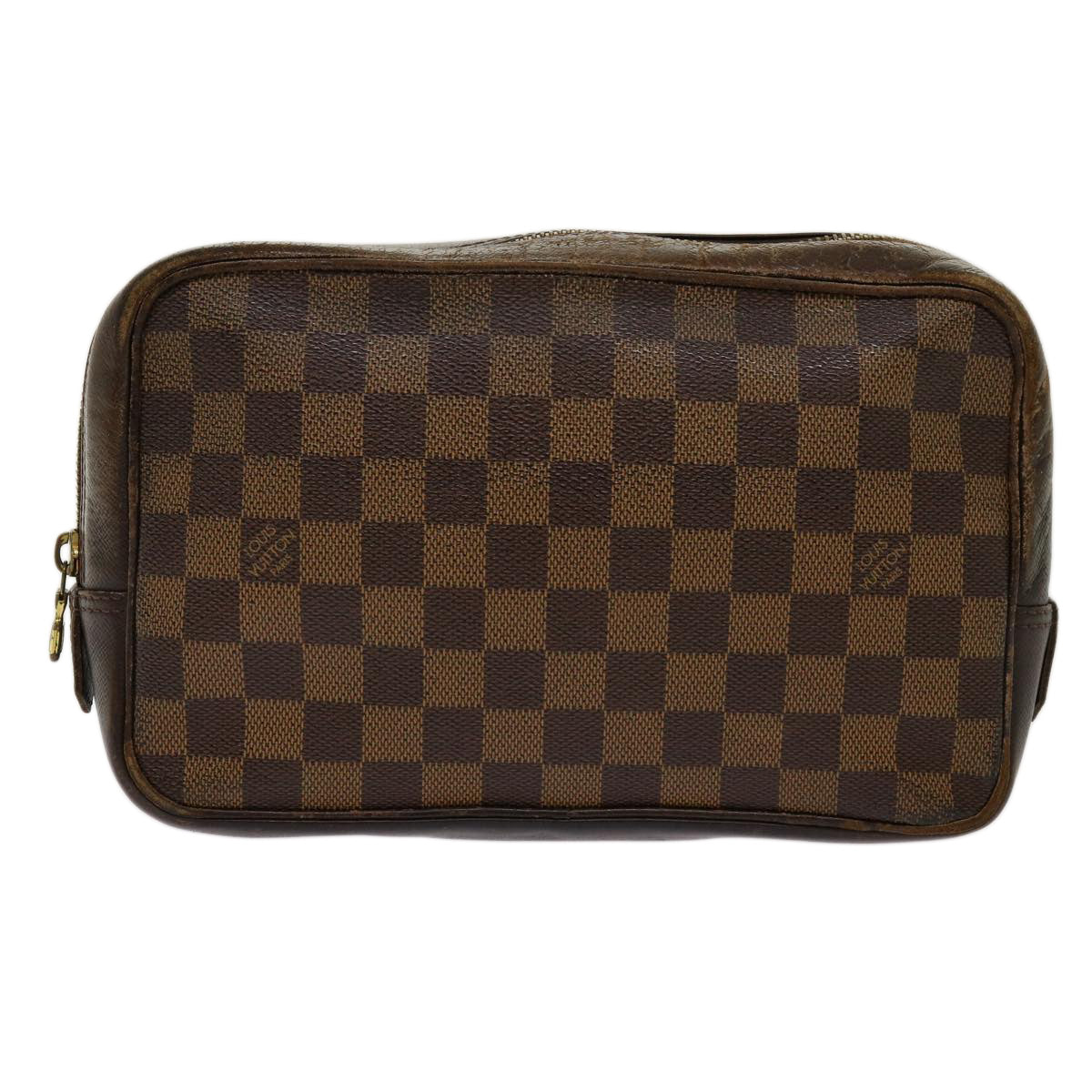 LOUIS VUITTON Damier Ebene Trousse Toilette Clutch Bag N47623 LV 69710
