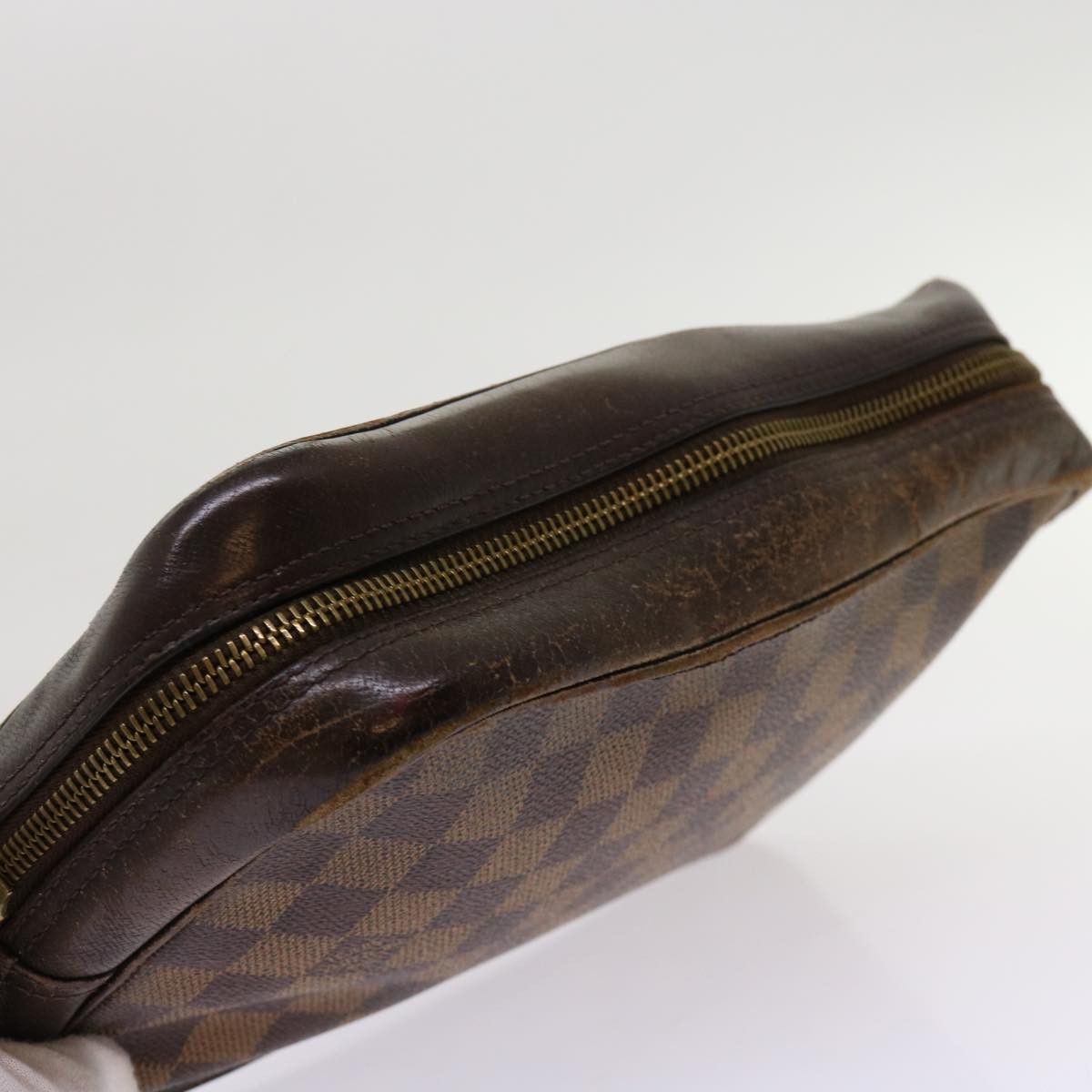 LOUIS VUITTON Damier Ebene Trousse Toilette Clutch Bag N47623 LV 69710