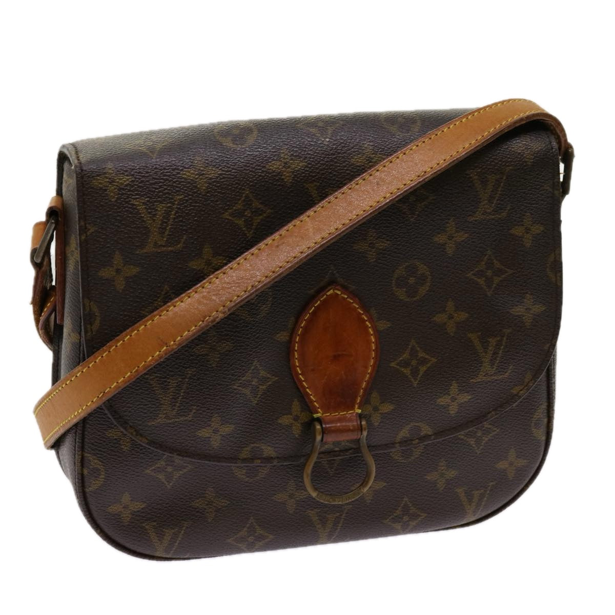 LOUIS VUITTON Monogram Saint Cloud GM Shoulder Bag M51242 LV 69714