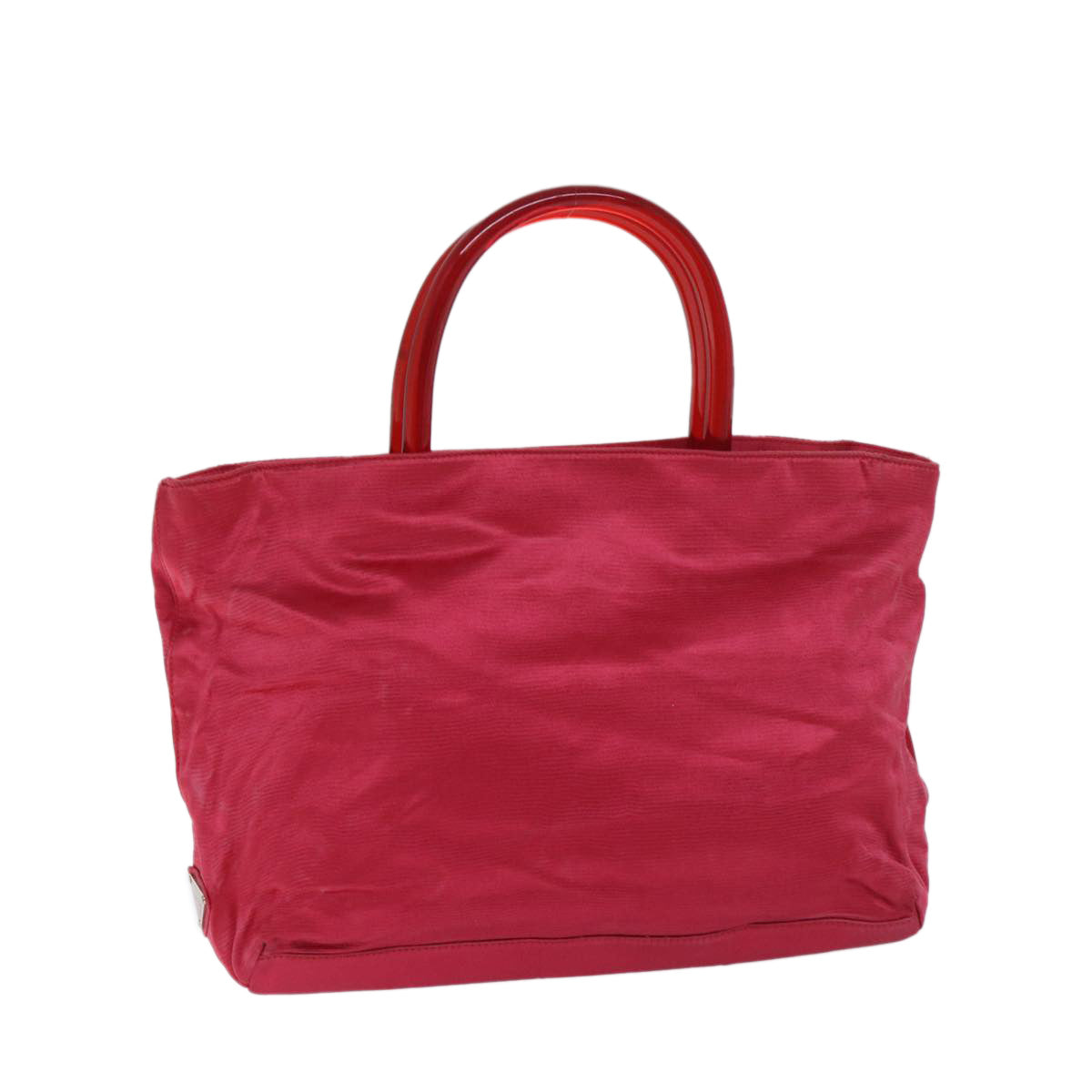 Luxury PradaHand Bag Satin Red 69745