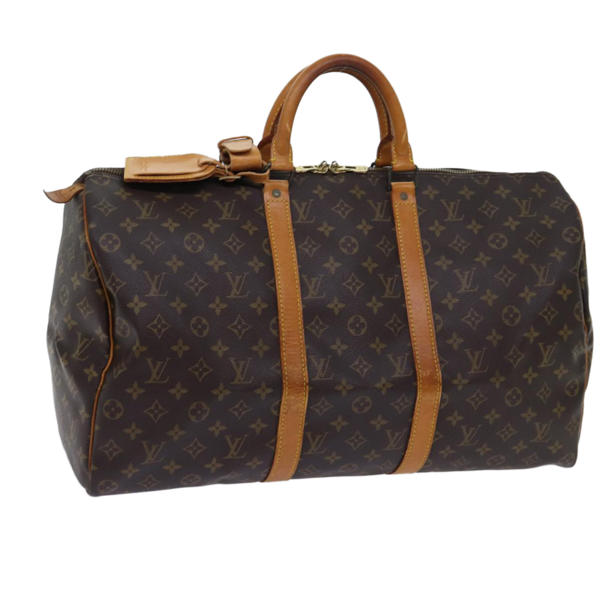 LOUIS VUITTON Monogram Keepall 50 Boston Bag M41426 LV 69768
