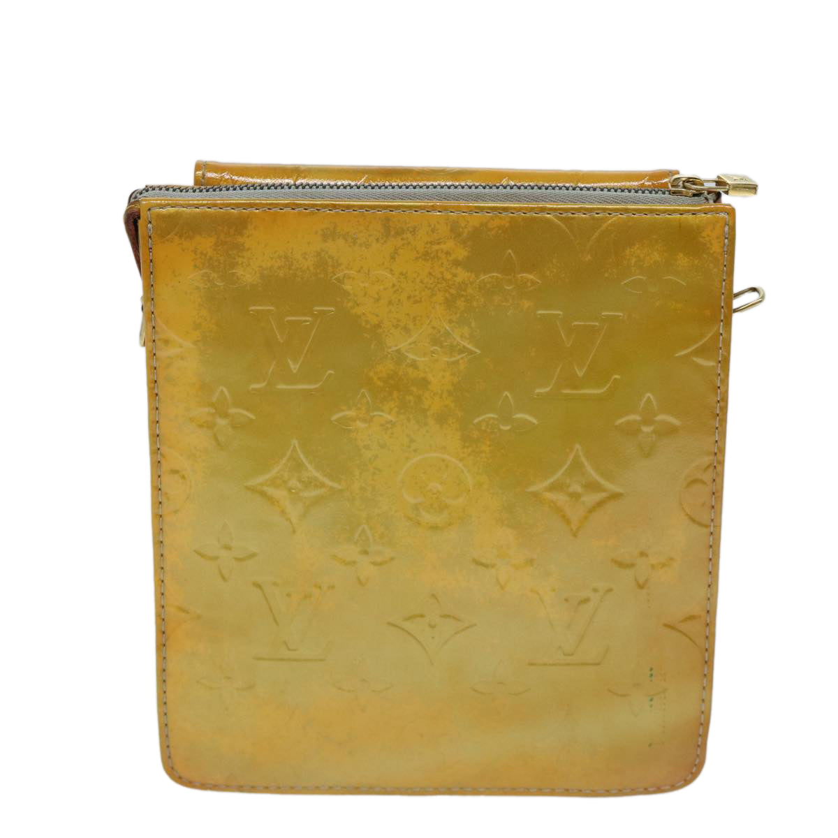 LOUIS VUITTON Monogram Vernis Motto Accessory Pouch Gris M91030 LV 69776