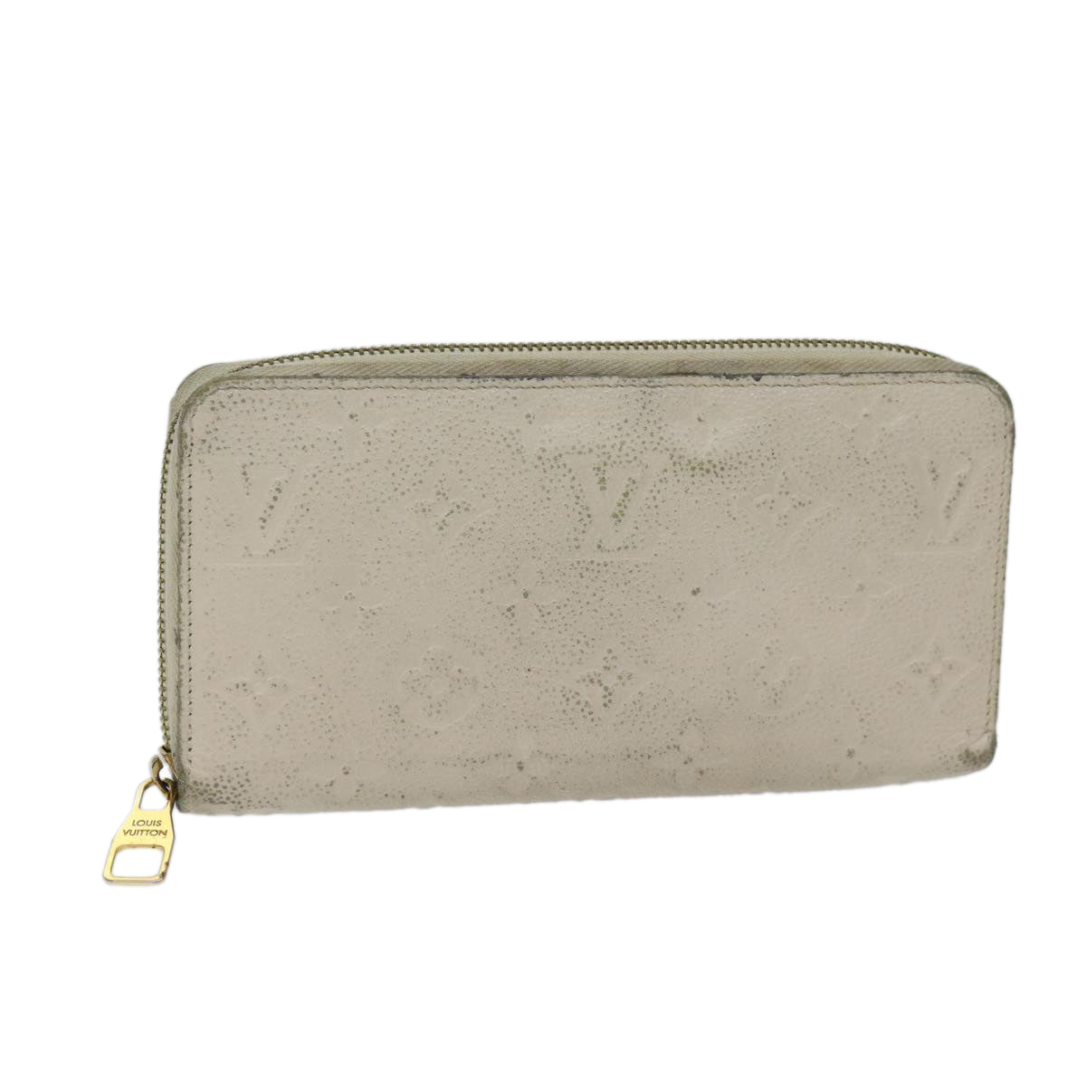 LOUIS VUITTON Monogram Empreinte Zippy Wallet Wallet Neige M60546 LV 69792