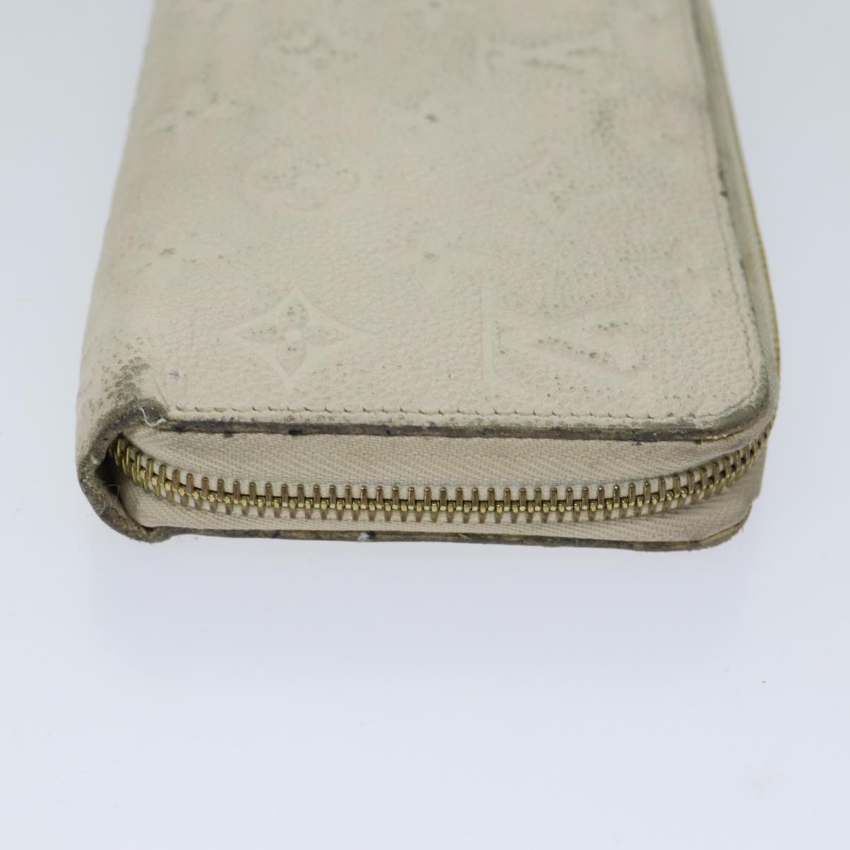 LOUIS VUITTON Monogram Empreinte Zippy Wallet Wallet Neige M60546 LV 69792