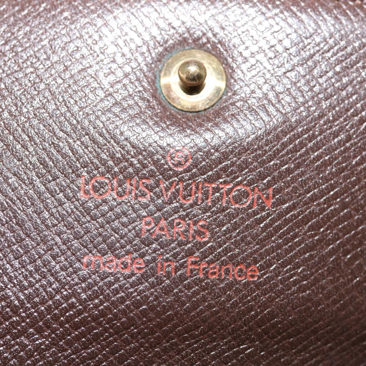 LOUIS VUITTON Damier Ebene Porte Tresor Etui Papie Wallet N61202 LV 69798