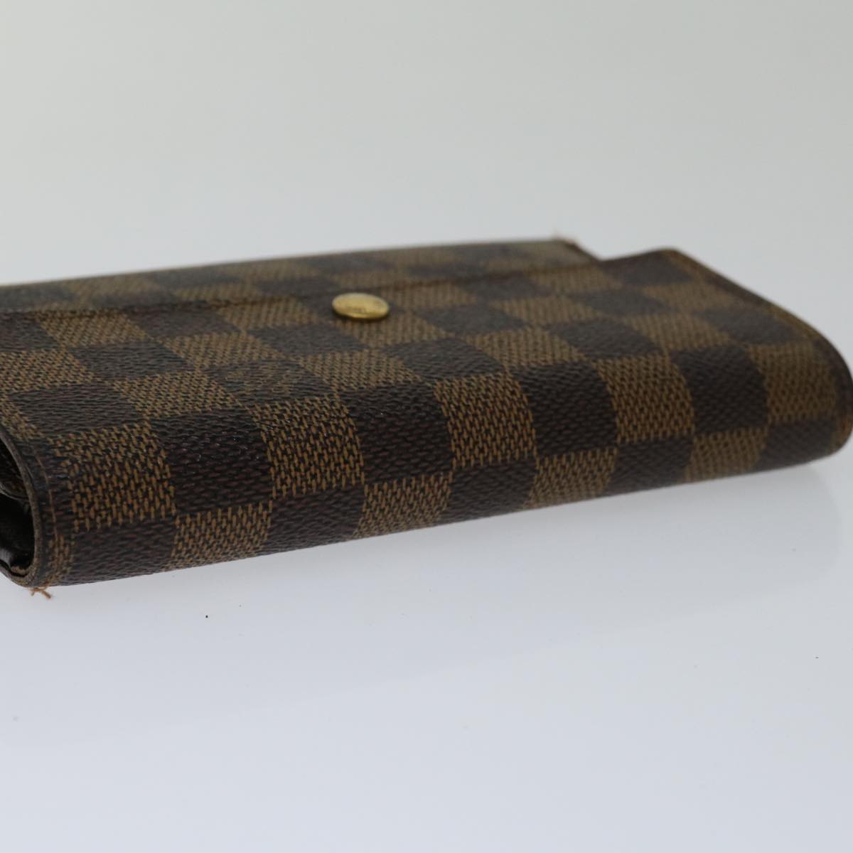LOUIS VUITTON Damier Ebene Porte Tresor Etui Papie Wallet N61202 LV 69798