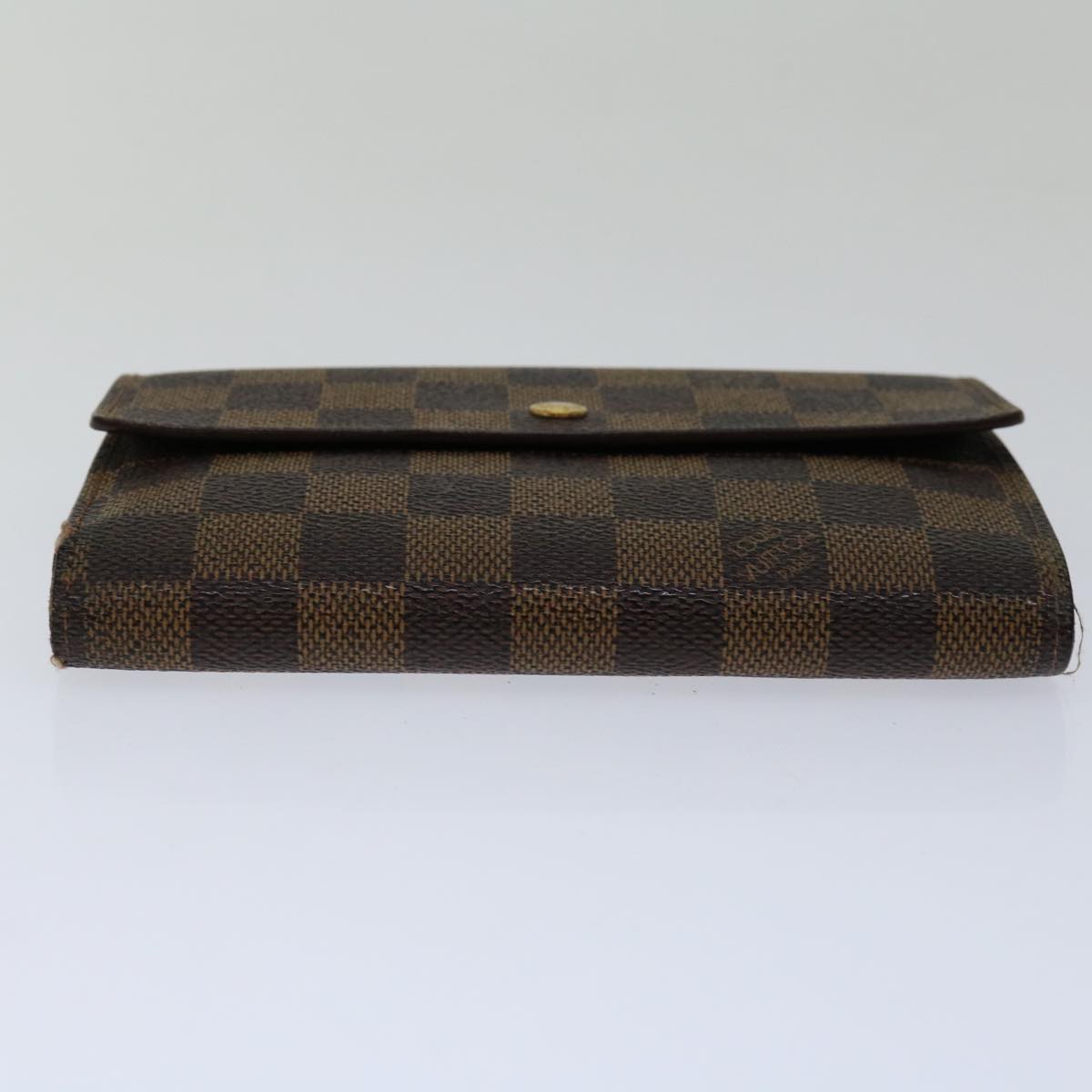 LOUIS VUITTON Damier Ebene Porte Tresor Etui Papie Wallet N61202 LV 69798