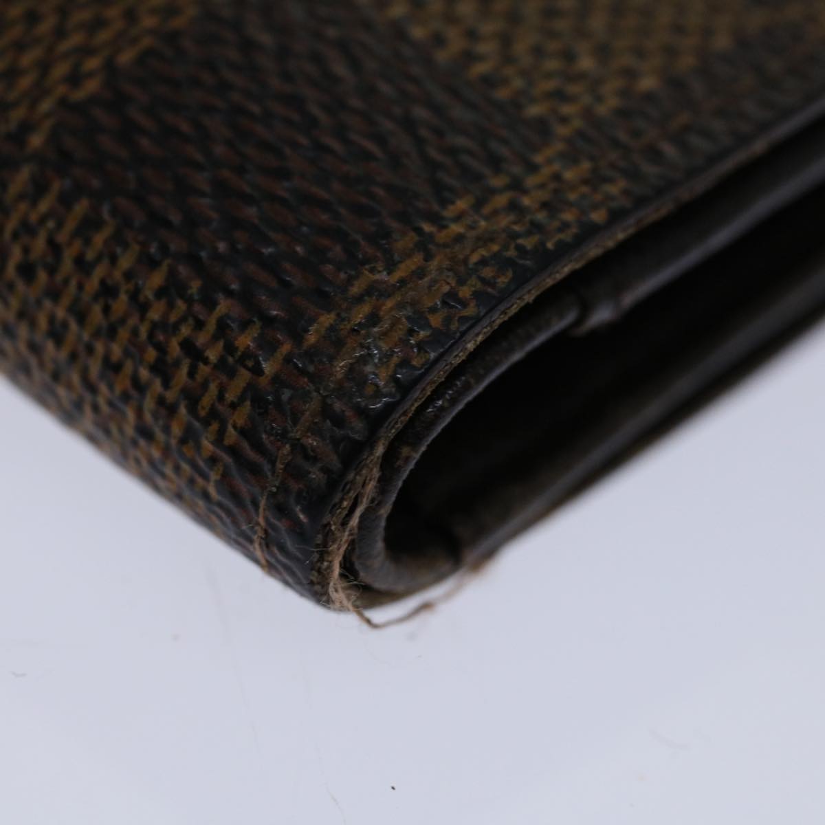 LOUIS VUITTON Damier Ebene Porte Tresor Etui Papie Wallet N61202 LV 69798