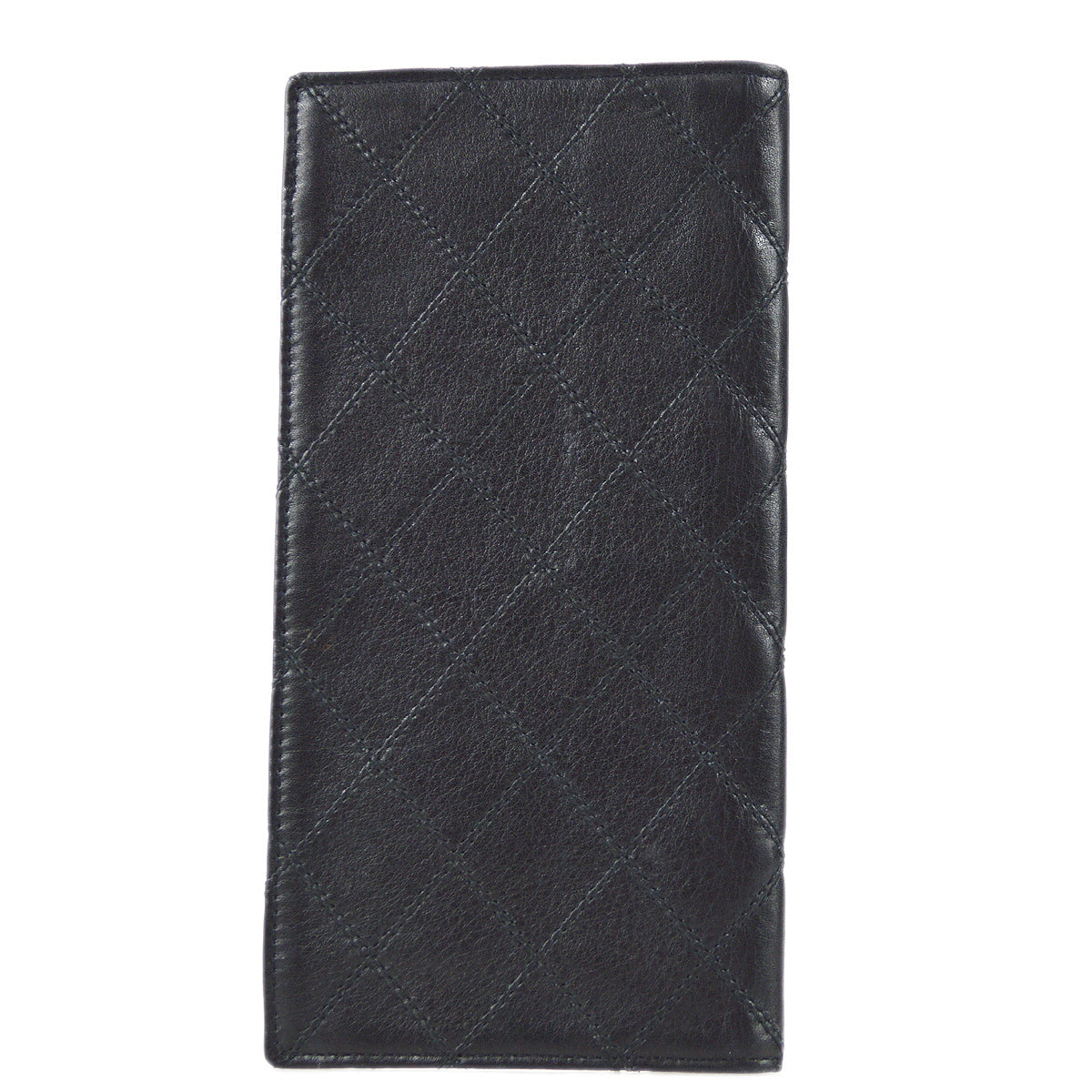 Luxury Chanel Bicolore Long Wallet Black Lambskin