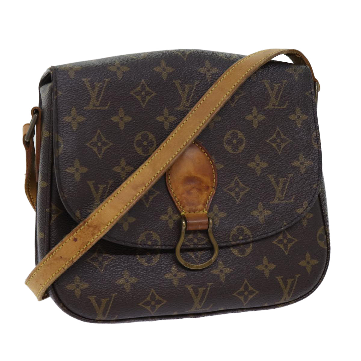 LOUIS VUITTON Monogram Saint Cloud GM Shoulder Bag M51242 LV 69806
