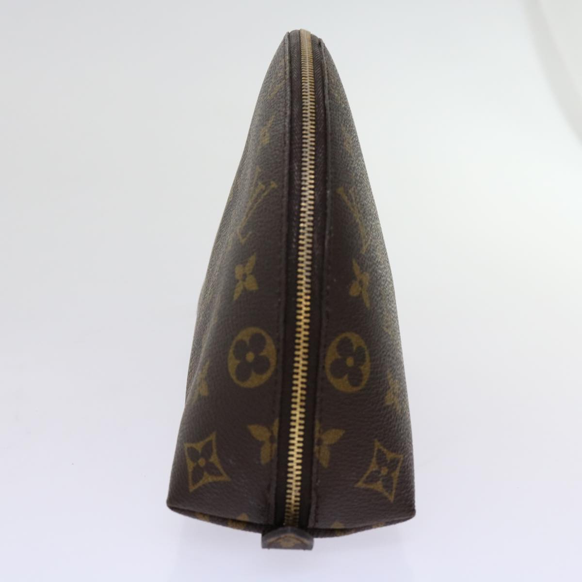 LOUIS VUITTON Monogram Trousse Demi Ronde Cosmetic Pouch M47520 LV 69807