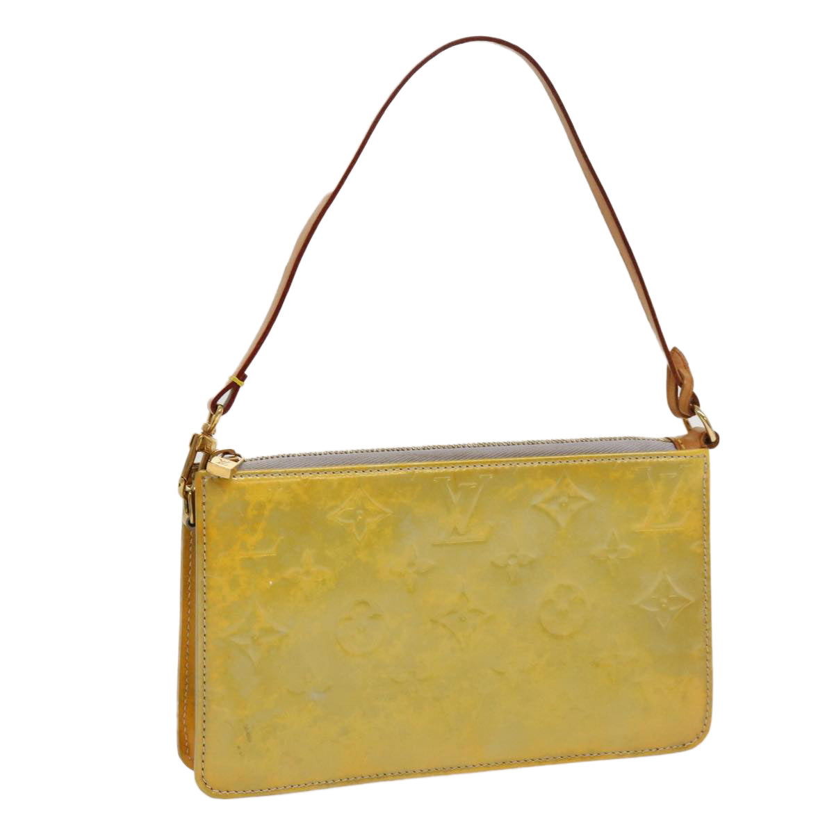 LOUIS VUITTON Monogram Vernis Lexington Accessory Pouch Gris M91056 69827
