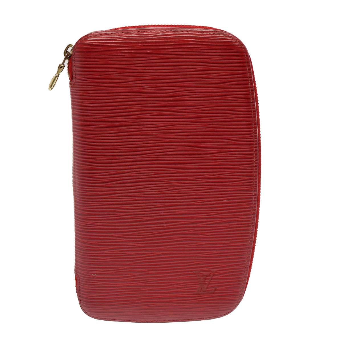LOUIS VUITTON Epi Agenda Geode Wallet Red M63877 LV 69833