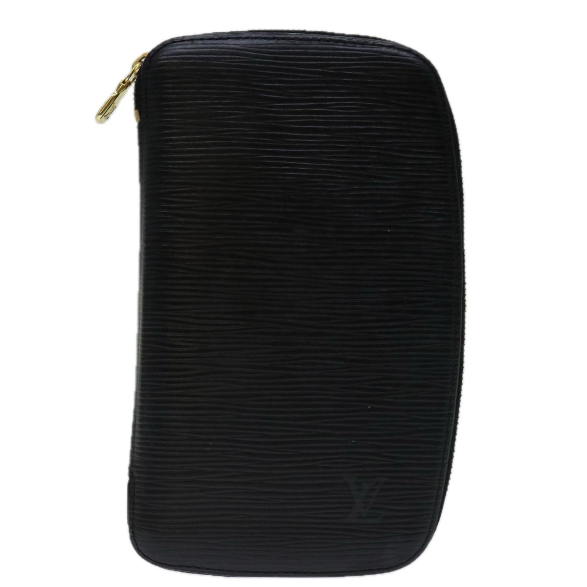 LOUIS VUITTON Epi Agenda Geode Travel Case Black M63872 LV 69834